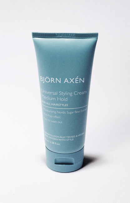 A styling cream for medium hold and volume